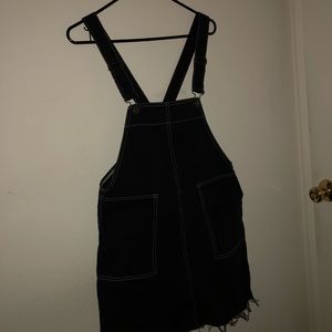 BDG Black overall dress
